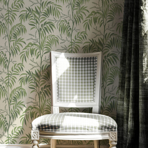 Ferns wallpaper, Casablanca Afternoon, 5 colors, PVC free, made in Sweden