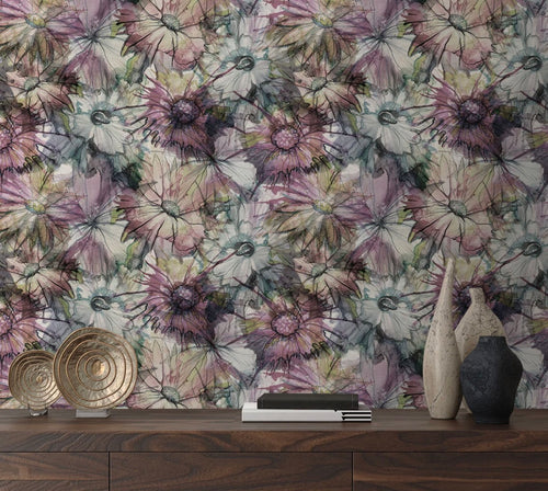 Posy Wallpaper in 3 colors.  Custom colors, scale and background paper available